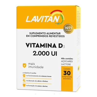 Lavitan Vitamina D 2.000UI 30 Comprimidos